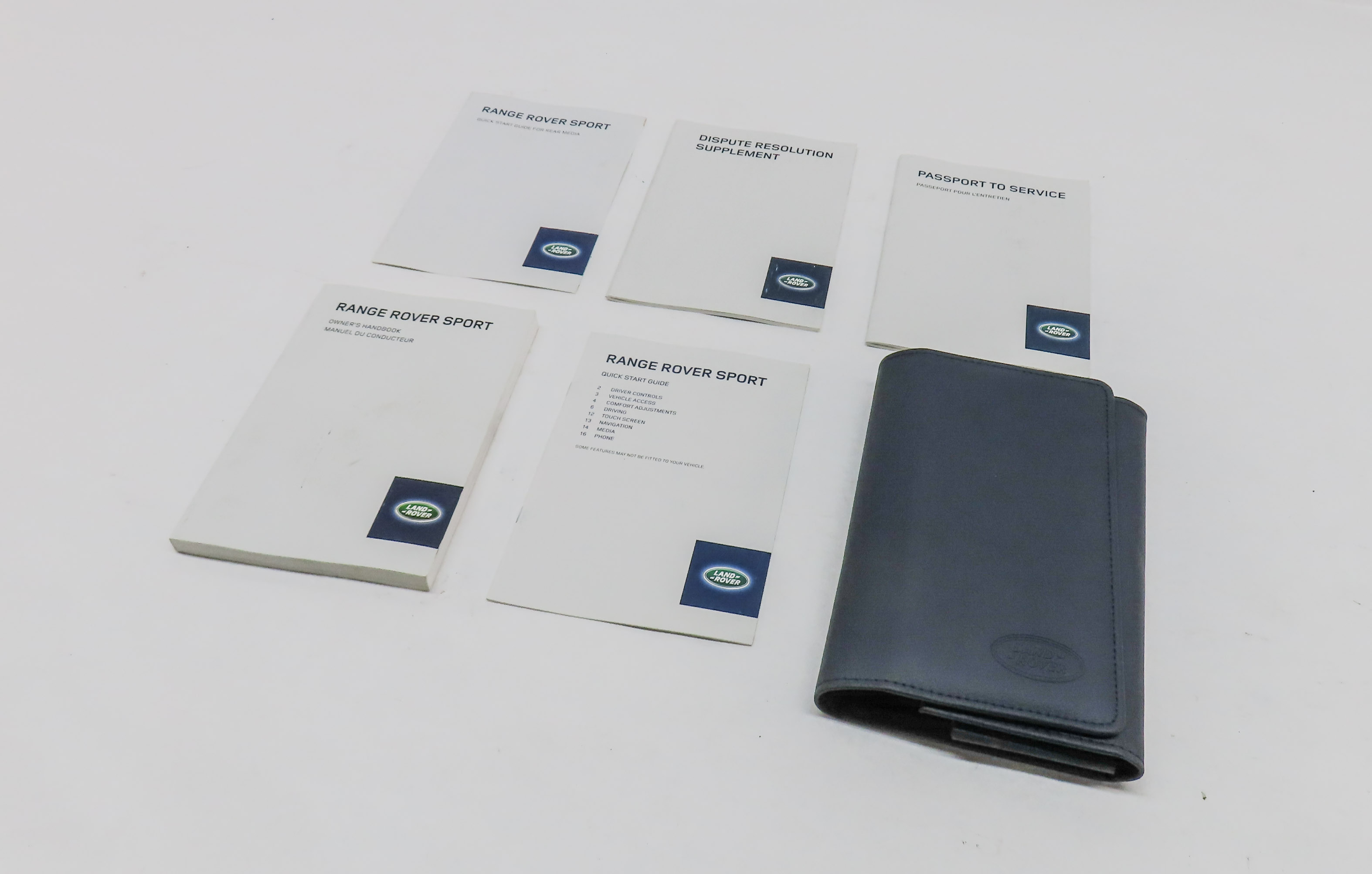 2015 LAND RANGE ROVER SPORT (L494) 3.0L SUPER OWNERS MANUAL BOOKLET SET w/CASE — exact item pictured